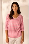 EMERY TOP - pink strip